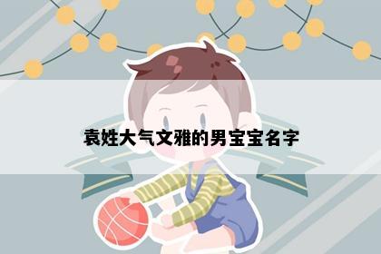 袁姓大气文雅的男宝宝名字